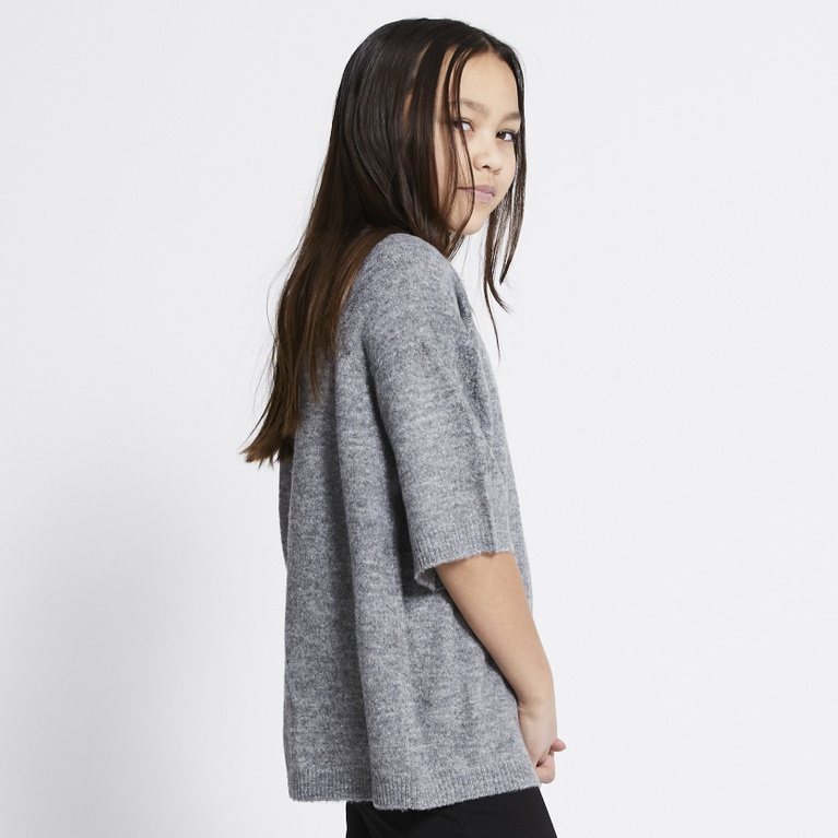 Basic knit tee "Knitted tee star"